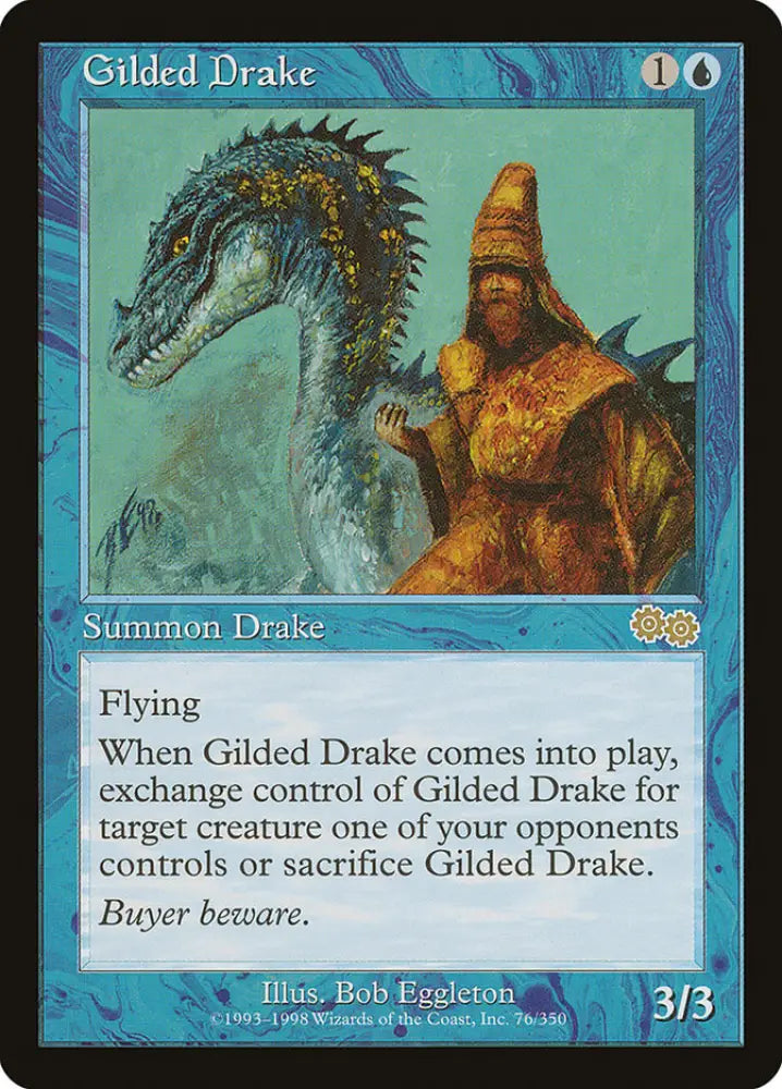 Gilded Drake [Urza’s Saga] - MTG Single