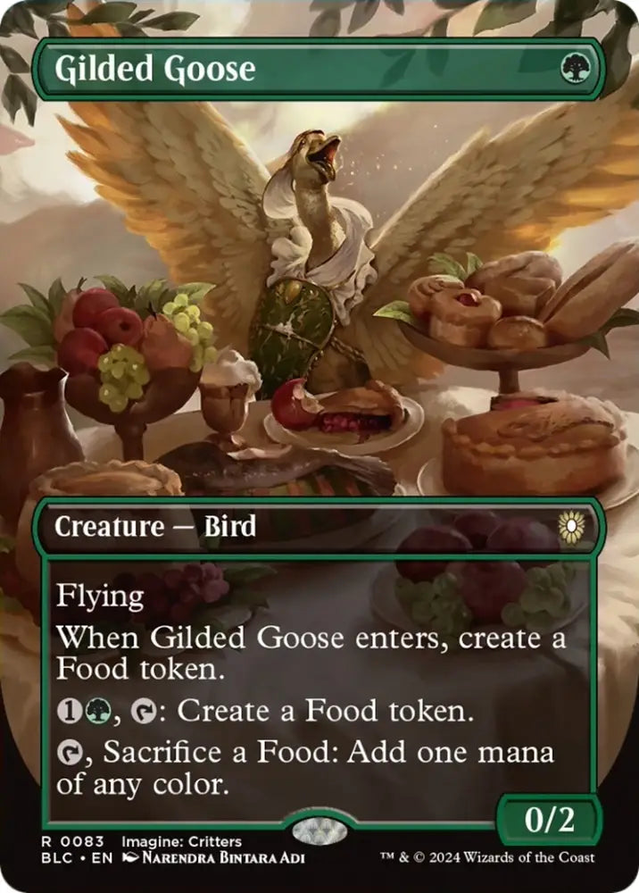 Gilded Goose (Borderless) [Bloomburrow Commander] - MTG Single