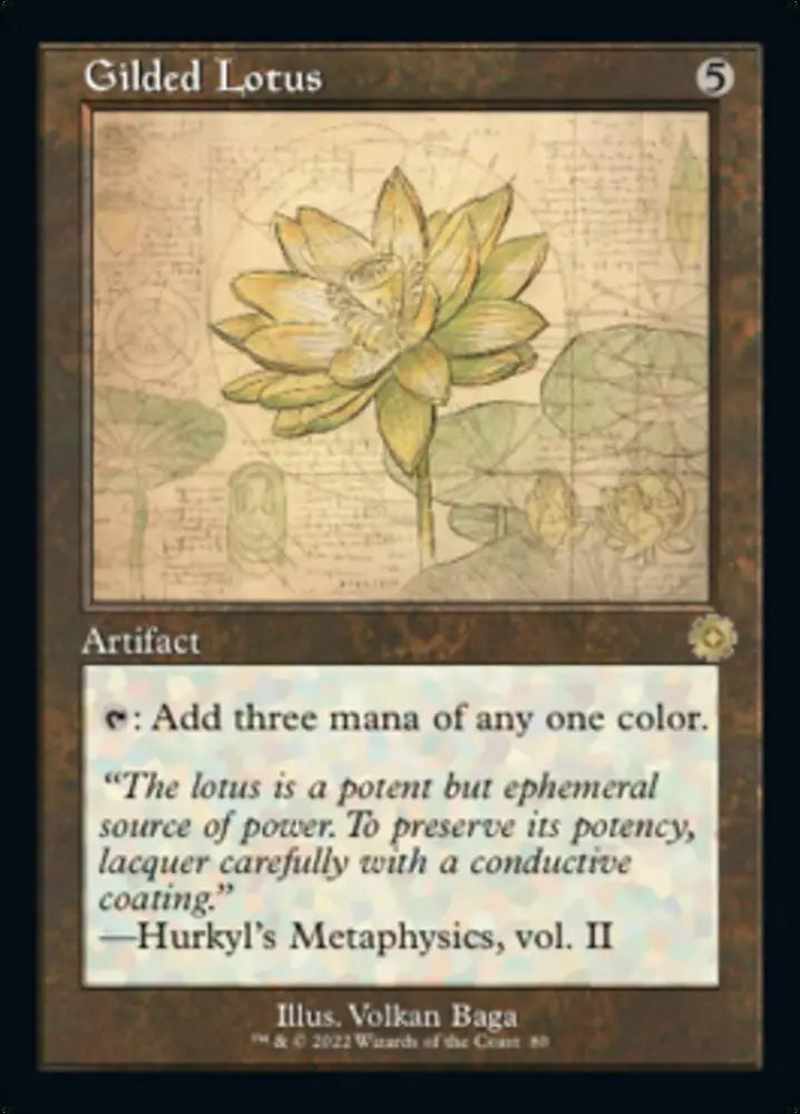 Gilded Lotus (Retro Schematic) [The Brothers’ War Retro Artifacts] - MTG Single