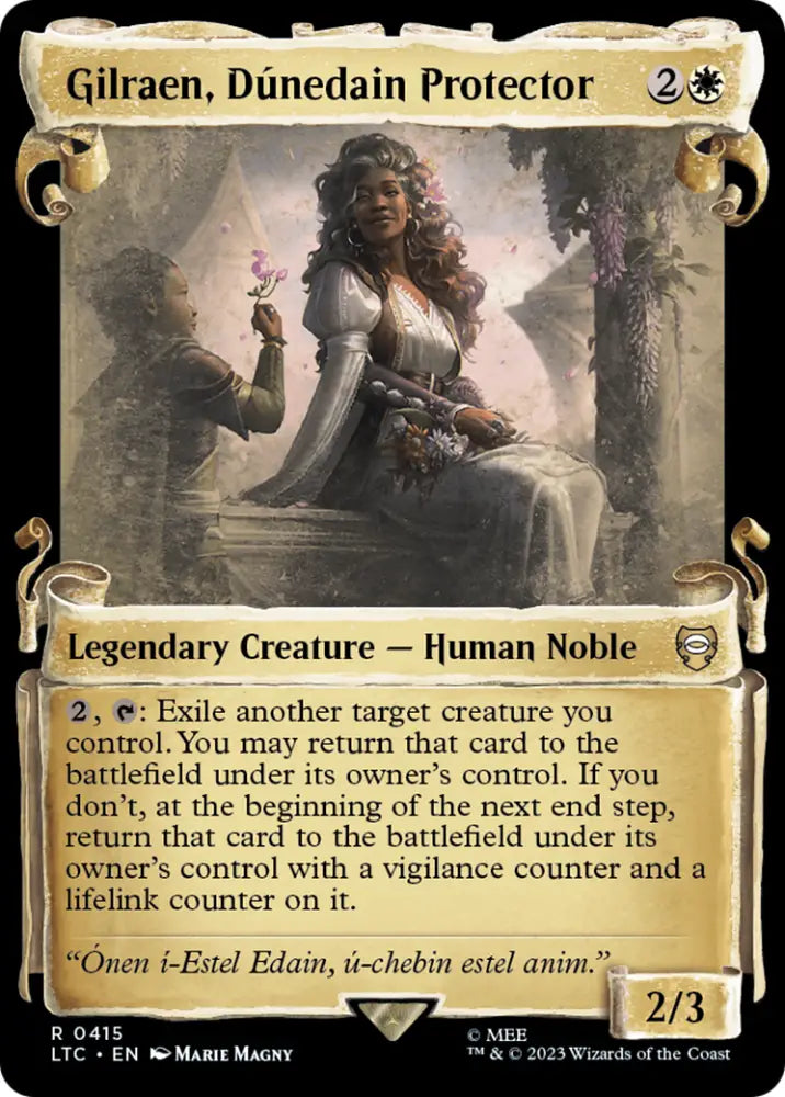 Gilraen Dunedain Protector [The Lord of the Rings: Tales of Middle-Earth Commander Showcase Scrolls] - MTG Single