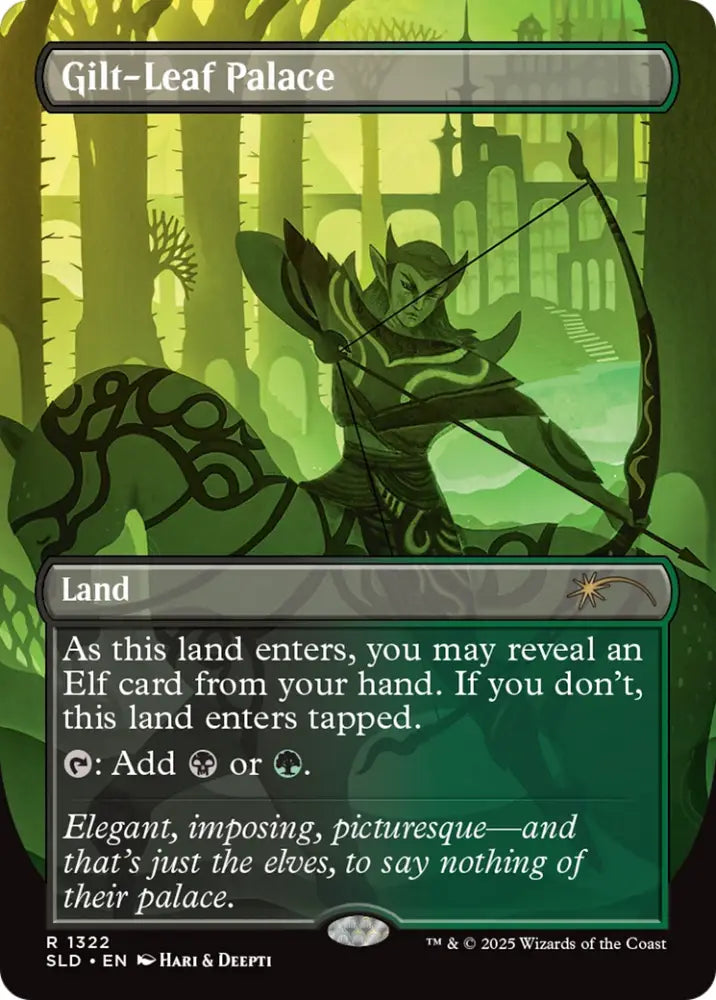 Gilt-Leaf Palace (Rainbow Foil) [Secret Lair Drop Series] - MTG Single