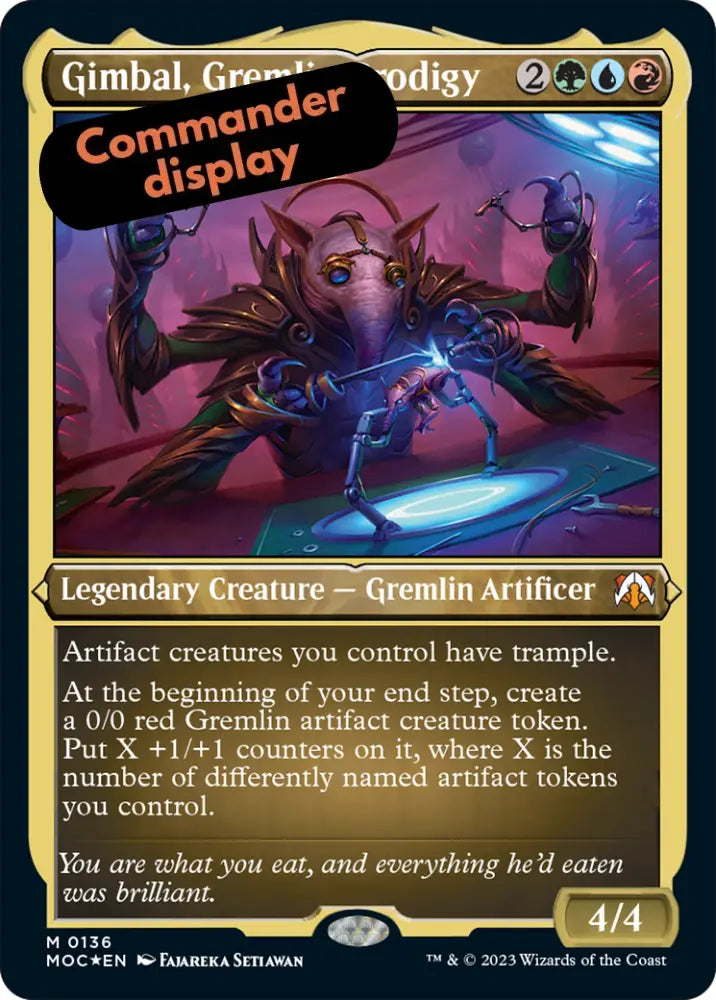 Gimbal Gremlin Prodigy (Display Commander) [March of the Machine Commander] - MTG Single