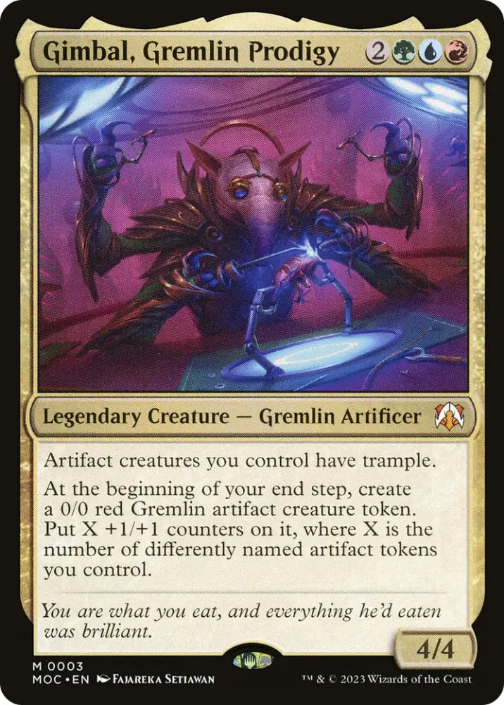 Gimbal Gremlin Prodigy [March of the Machine Commander] - MTG Single