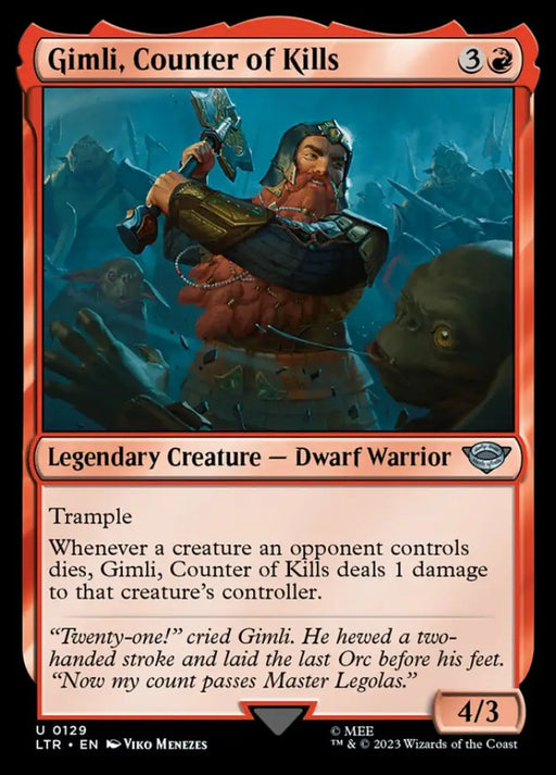 Gimli Counter of Kills [The Lord of the Rings: Tales of Middle-Earth] - MTG Single