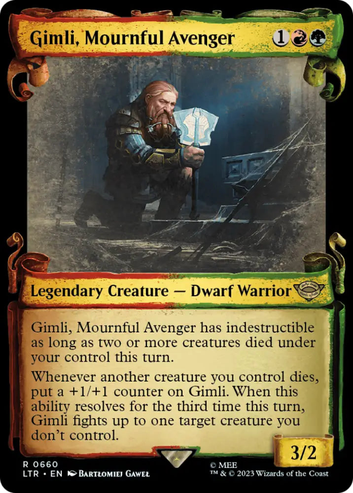 Gimli Mournful Avenger [The Lord of the Rings: Tales of Middle-Earth Showcase Scrolls] - MTG Single