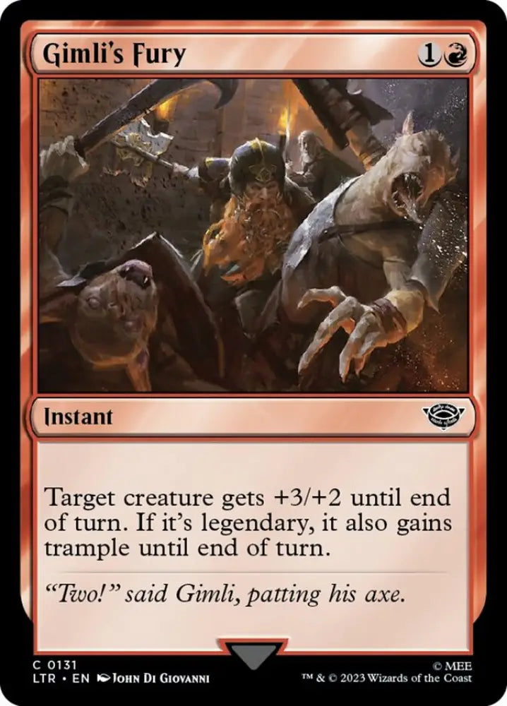 Gimli’s Fury [The Lord of the Rings: Tales of Middle-Earth] - MTG Single