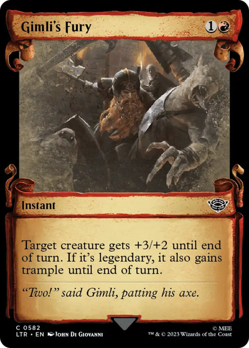 Gimli’s Fury [The Lord of the Rings: Tales of Middle-Earth Showcase Scrolls] - MTG Single