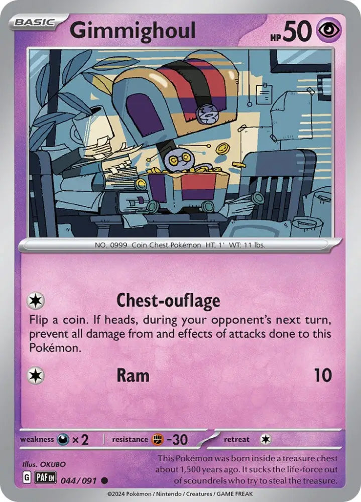 Gimmighoul (044/091) [Scarlet & Violet: Paldean Fates] - Pokemon Single