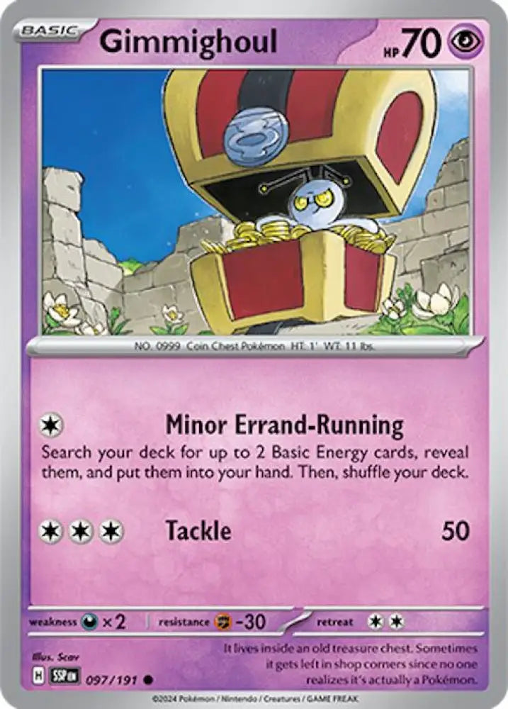 Gimmighoul (097/191) [Scarlet & Violet: Surging Sparks] - Pokemon Single