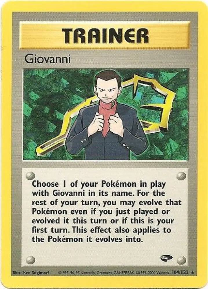 Giovanni (104/132) [Gym Challenge Unlimited] - Pokemon Single