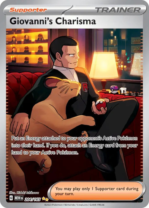 Giovanni’s Charisma (204/165) [Scarlet & Violet 151] - Pokemon Single