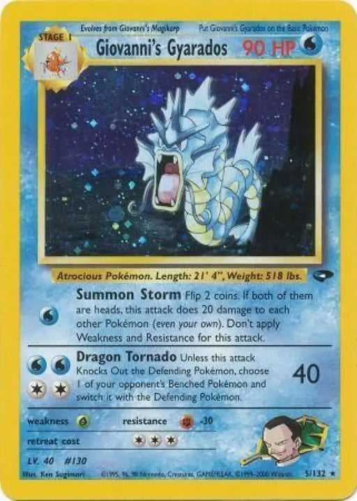 Giovanni’s Gyarados (5/132) [Gym Challenge Unlimited] - Pokemon Single