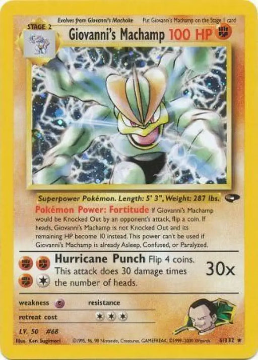 Giovanni’s Machamp (6/132) [Gym Challenge Unlimited] - Pokemon Single