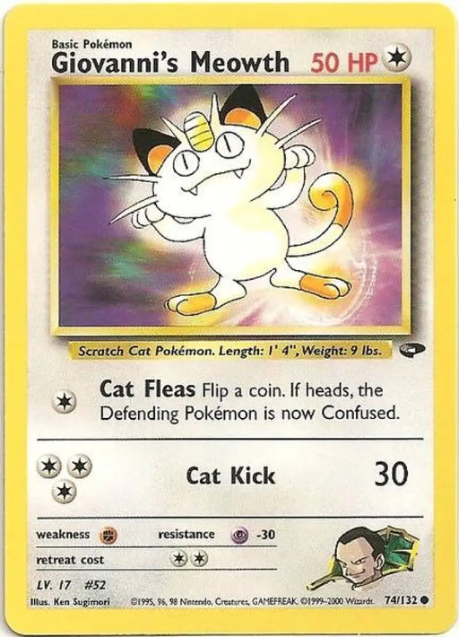 Giovanni’s Meowth (74/132) [Gym Challenge Unlimited] - Pokemon Single