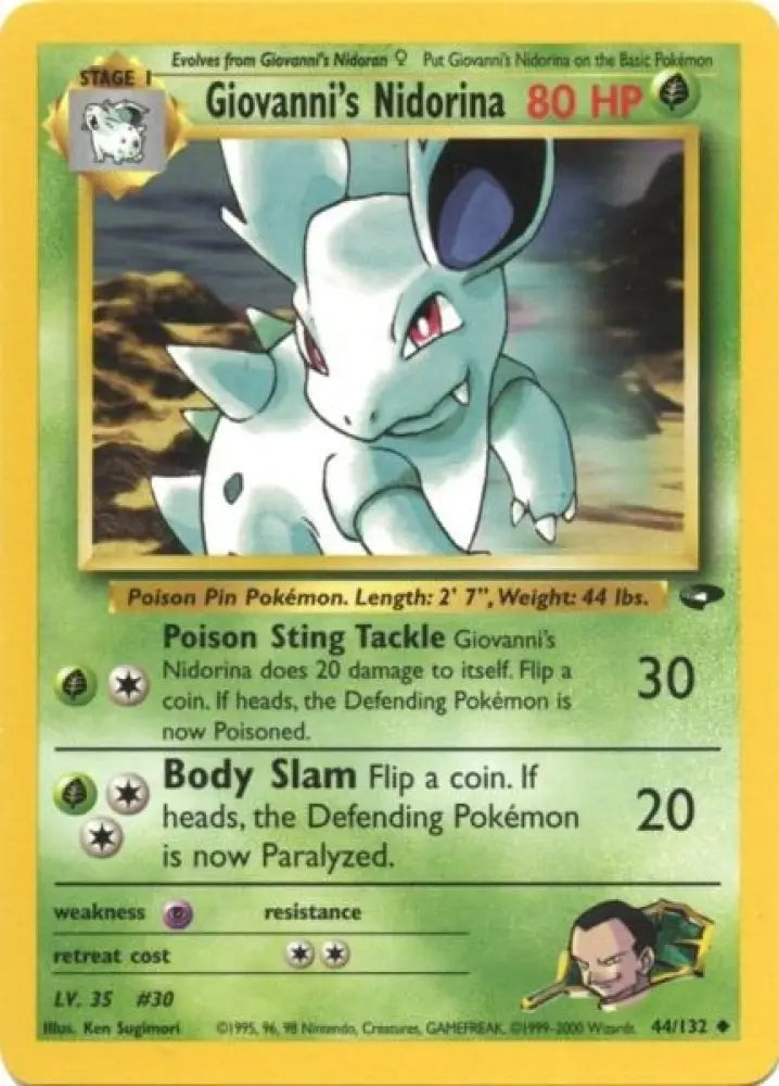 Giovanni’s Nidorina (44/132) [Gym Challenge Unlimited] - Pokemon Single
