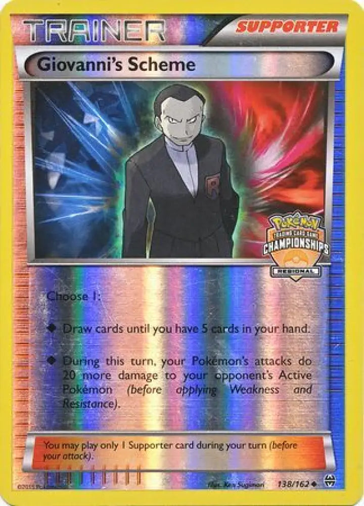 Giovanni’s Scheme (138/162) (Championship Promo) [XY: BREAKthrough] - Pokemon Single