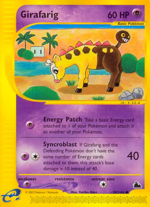 Girafarig (58/144) [Skyridge] - Pokemon Single