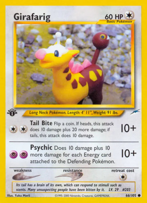Girafarig (66/105) [Neo Destiny 1st Edition] - Pokemon Single