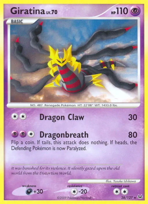 Giratina (28/127) (Theme Deck Exclusive) [Platinum: Base Set] - Pokemon Single