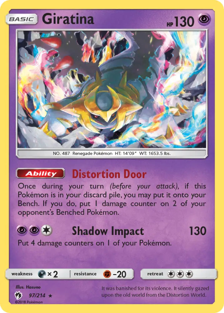 Giratina (97/214) [Sun & Moon: Lost Thunder] - Pokemon Single