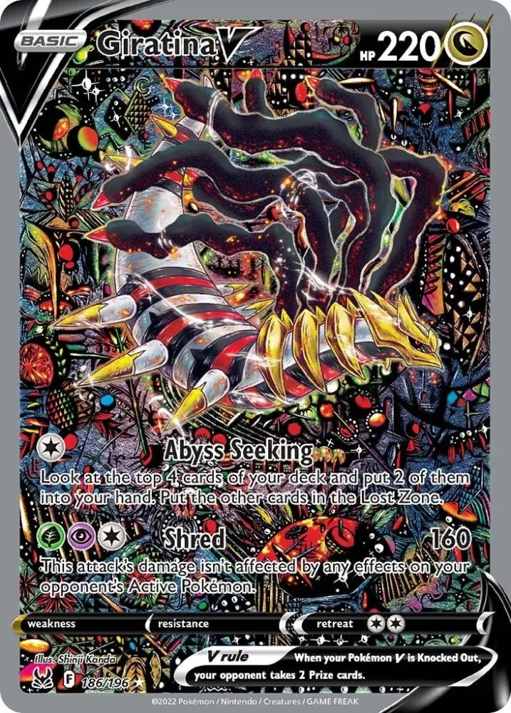 Giratina V (186/196) [Sword & Shield: Lost Origin] - Pokemon Single