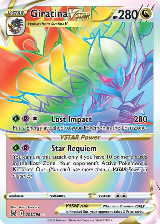 Giratina VSTAR (201/196) [Sword & Shield: Lost Origin] - Pokemon Single