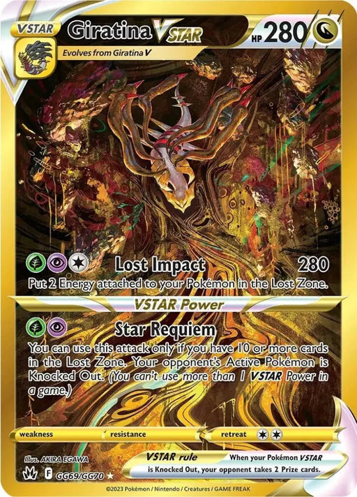 Giratina VSTAR (GG69/GG70) (Secret) [Sword & Shield: Crown Zenith] - Pokemon Single