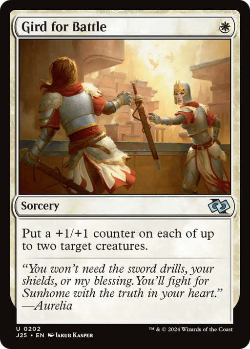 Gird for Battle [Foundations Jumpstart] - MTG Single