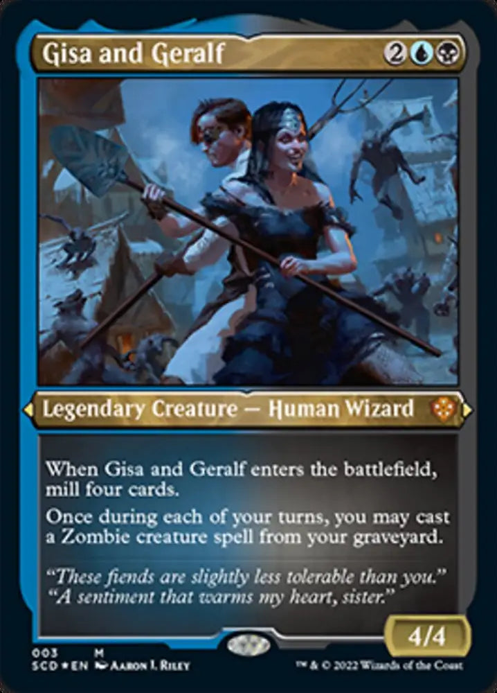 Gisa and Geralf (Foil Etched) [Starter Commander Decks] - MTG Single