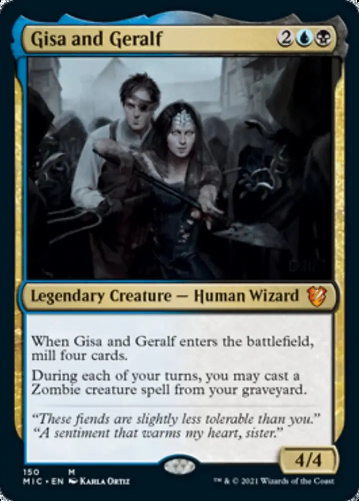 Gisa and Geralf [Innistrad: Midnight Hunt Commander] - MTG Single