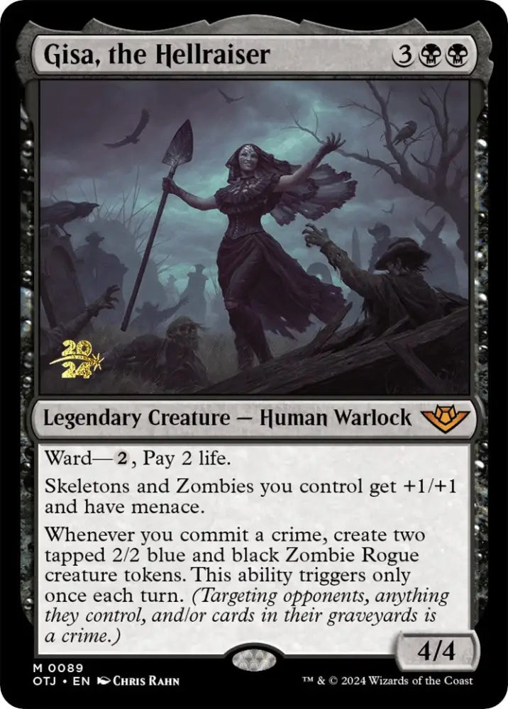 Gisa the Hellraiser [Outlaws of Thunder Junction Prerelease Promos] - MTG Single