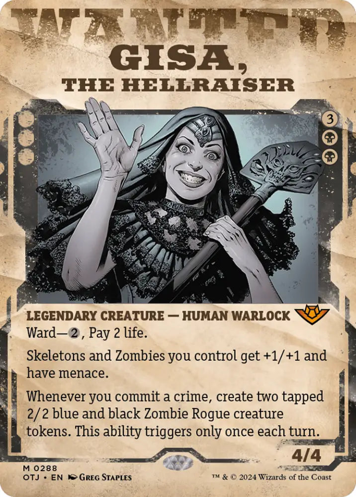 Gisa the Hellraiser (Showcase) [Outlaws of Thunder Junction] - MTG Single