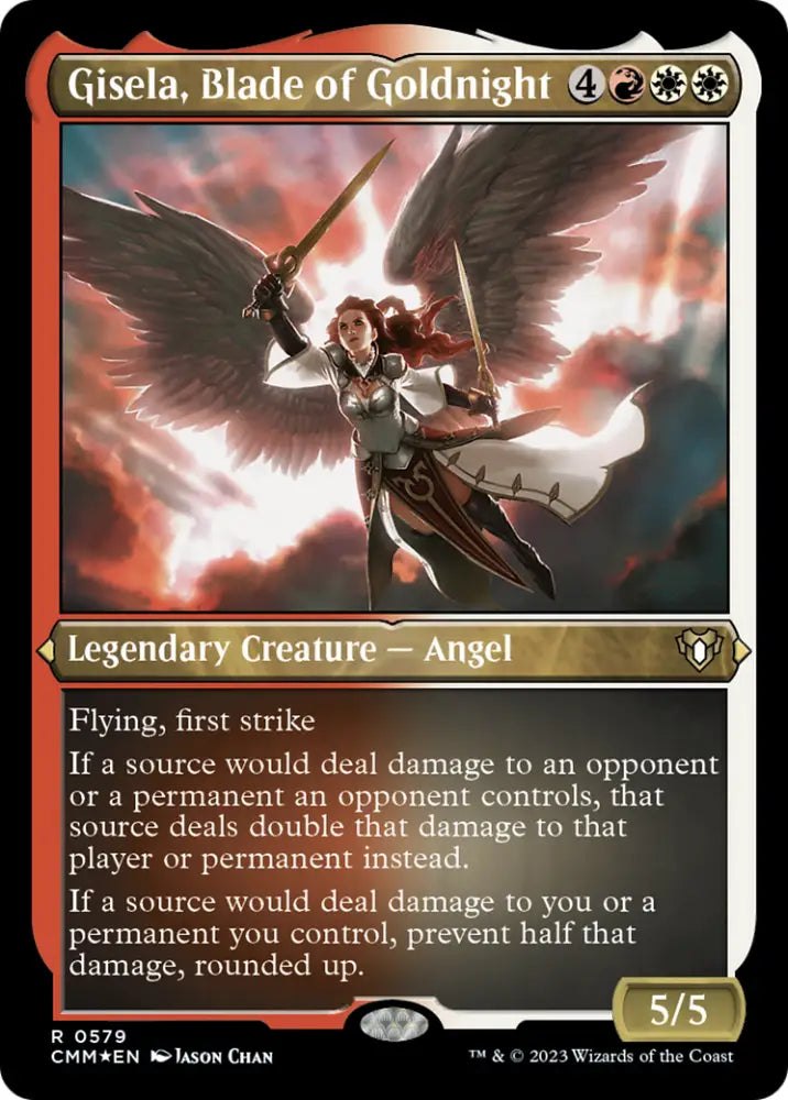 Gisela Blade of Goldnight (Foil Etched) [Commander Masters] - MTG Single