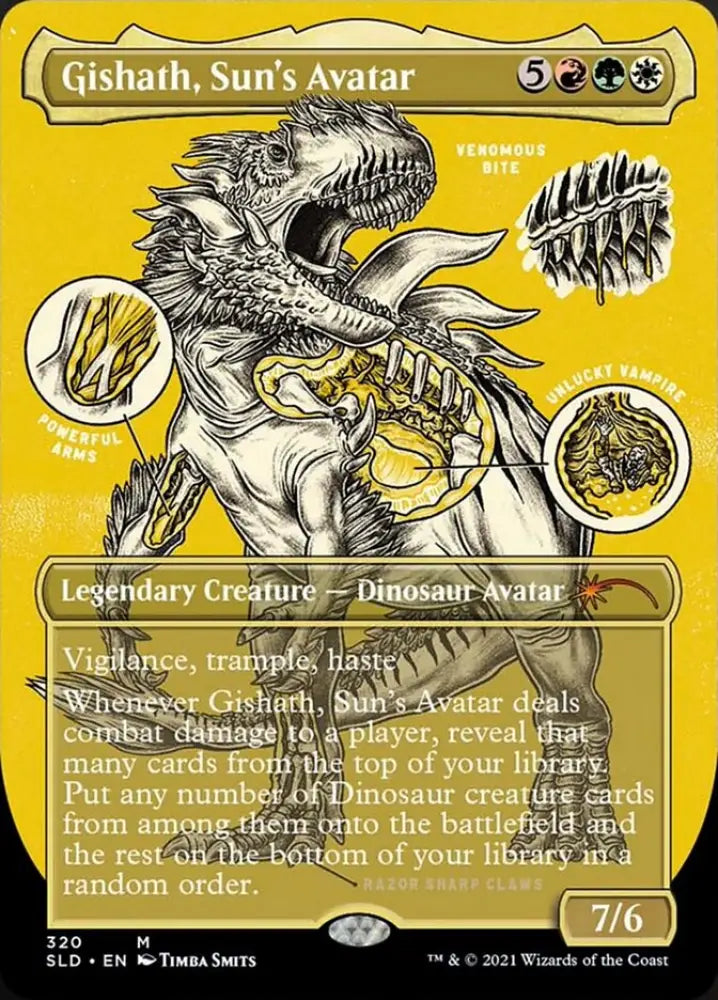 Gishath Sun’s Avatar (Borderless) [Secret Lair Drop Series] - MTG Single