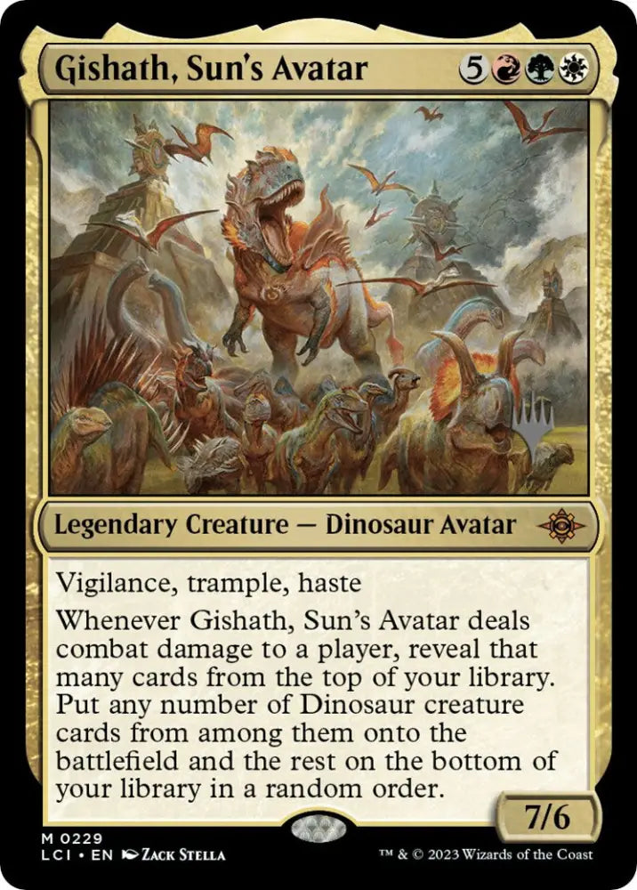 Gishath Sun’s Avatar (Promo Pack) [The Lost Caverns of Ixalan Promos] - MTG Single