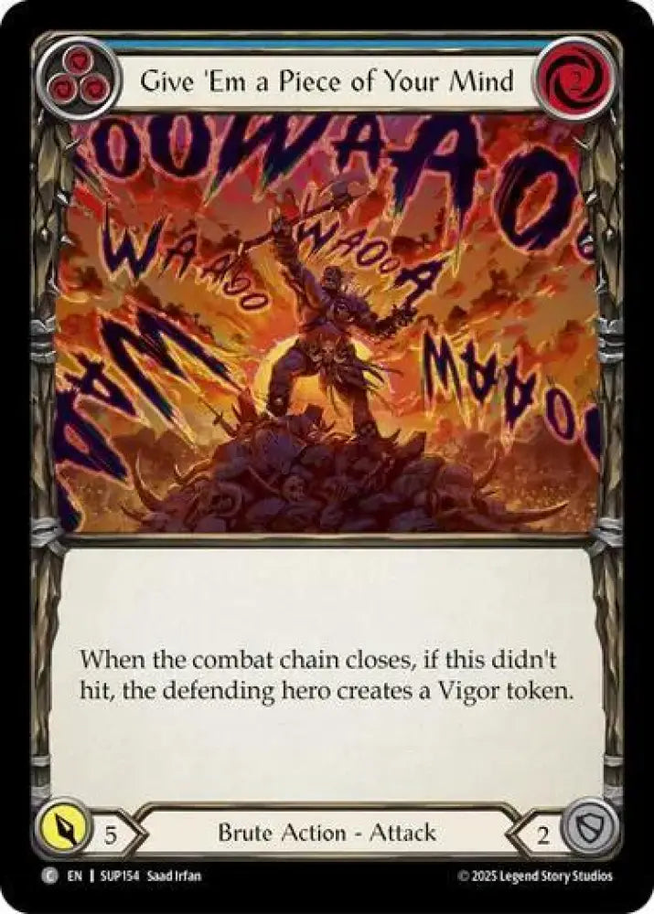 Give 'Em a Piece of Your Mind (Blue) (SUP154) [Super Slam]