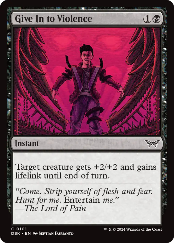 Give In to Violence [Duskmourn: House of Horror] - MTG Single