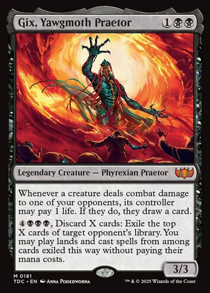 Gix, Yawgmoth Praetor (181) [Tarkir: Dragonstorm Commander]