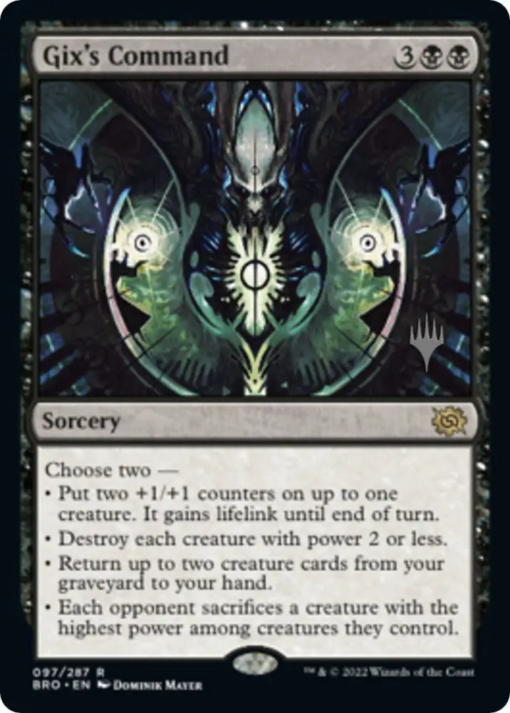 Gix’s Command (Promo Pack) [The Brothers’ War Promos] - MTG Single