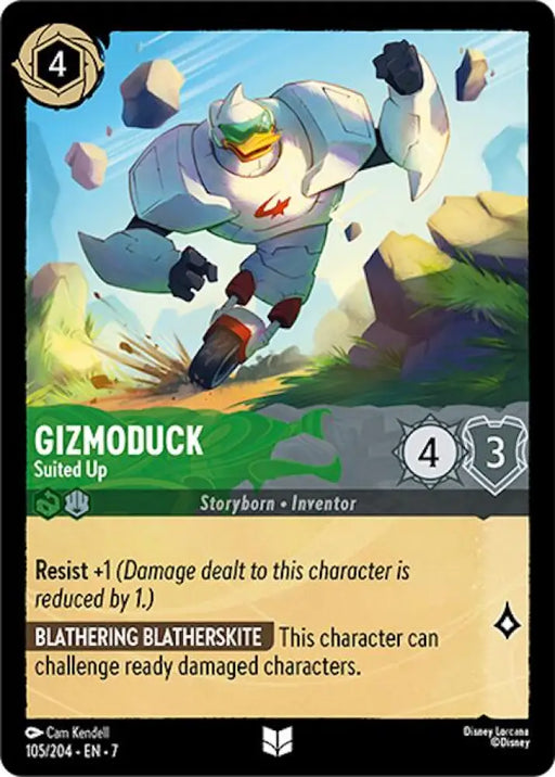 Gizmoduck - Suited Up (105/204) [Archazia’s Island] - Lorcana Single