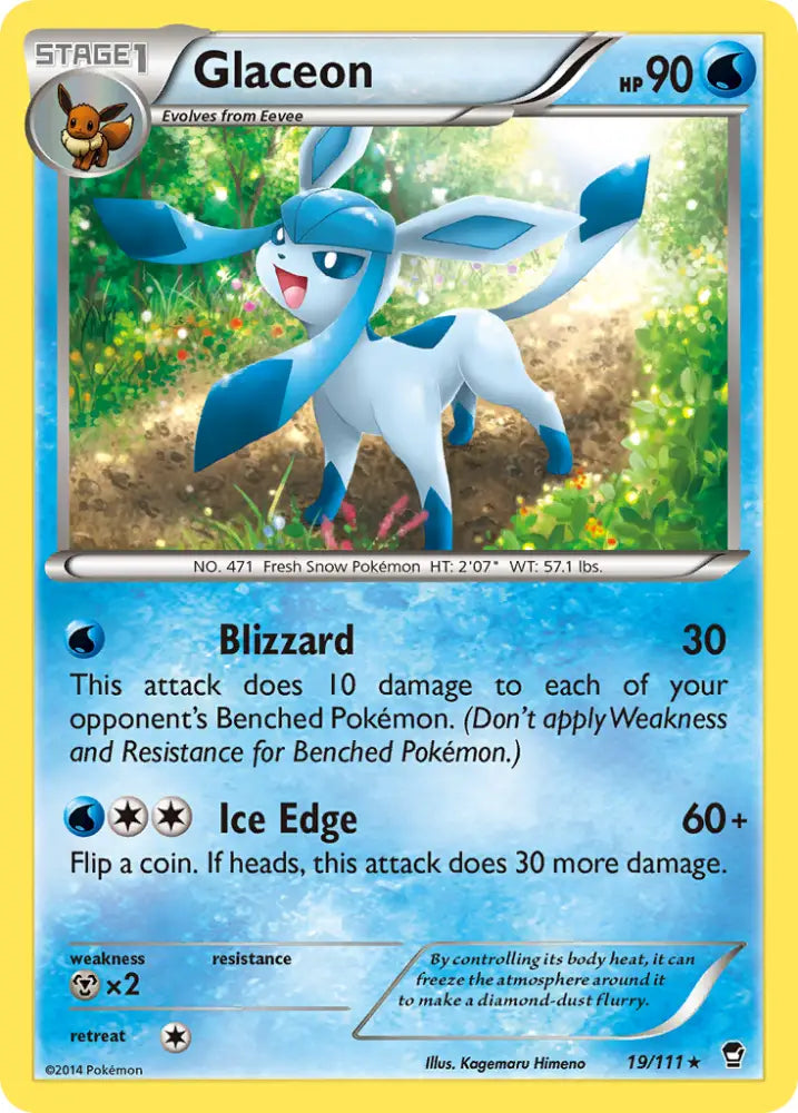 Glaceon (19/111) [XY: Furious Fists] - Pokemon Single