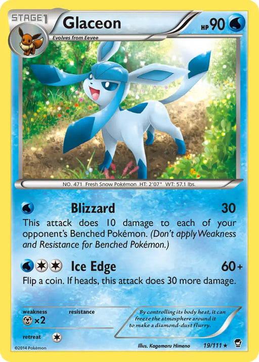 Glaceon (19/111) [XY: Furious Fists] - Pokemon Single
