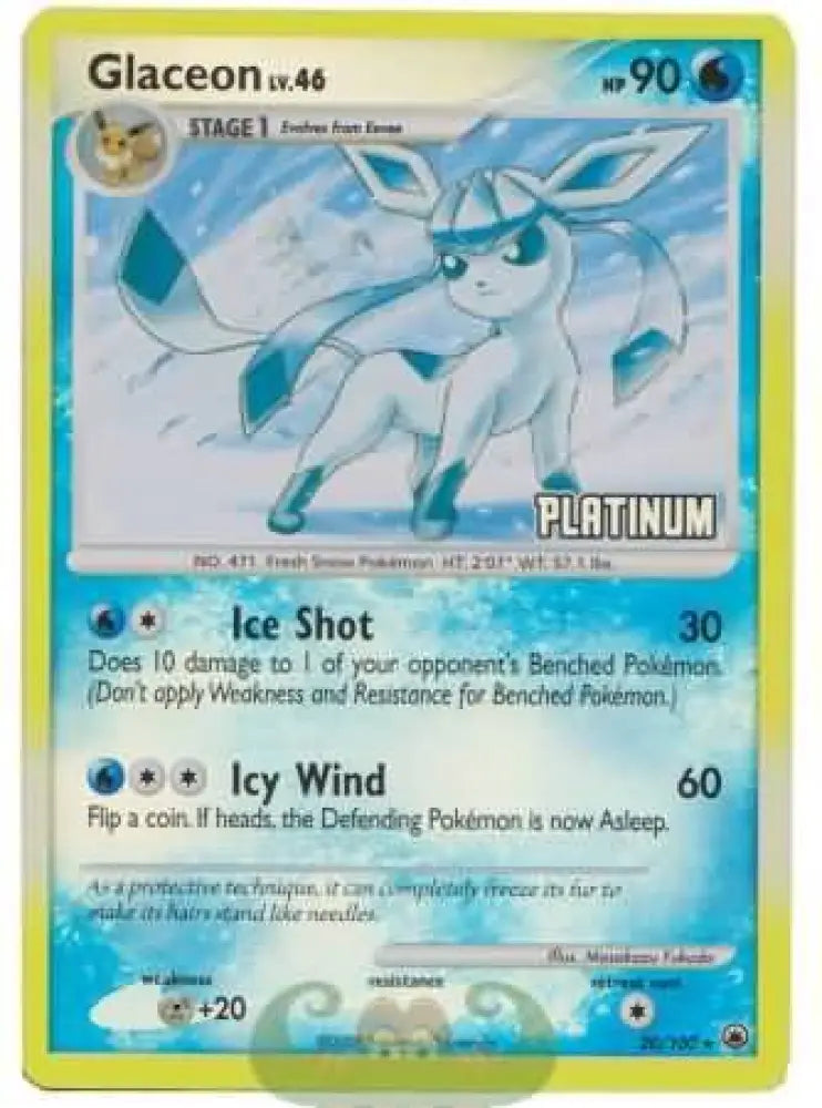 Glaceon (20/100) [Burger King Promos: 2009 Collection] - Pokemon Single