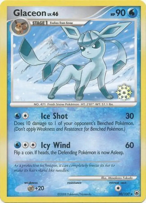 Glaceon (20/100) [Countdown Calendar Promos] - Pokemon Single