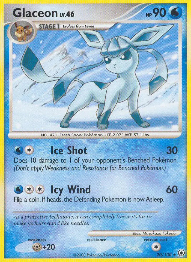 Glaceon (20/100) [Diamond & Pearl: Majestic Dawn] - Pokemon Single
