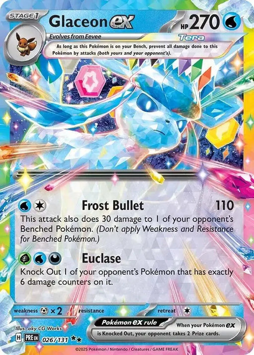 Glaceon ex (026/131) [Scarlet & Violet: Prismatic Evolutions] - Pokemon Single