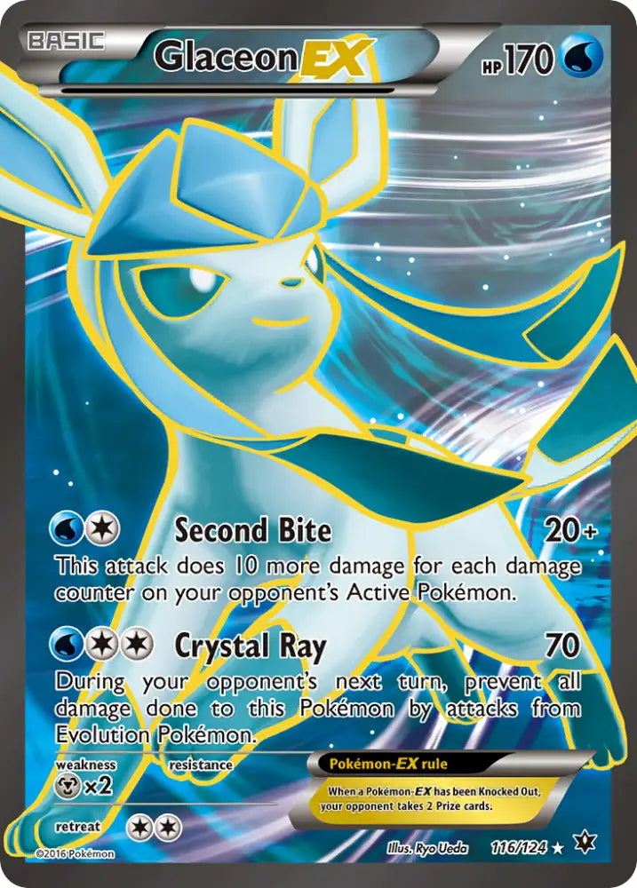 Glaceon EX (116/124) [XY: Fates Collide] - Pokemon Single