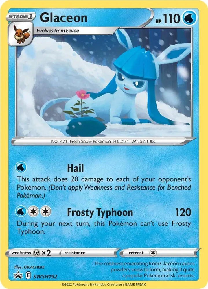 Glaceon (SWSH192) [Sword & Shield: Black Star Promos] - Pokemon Single