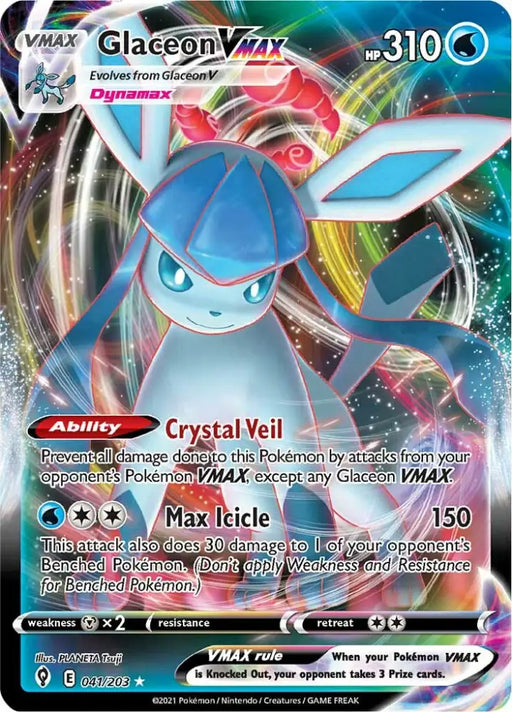 Glaceon VMAX (041/203) [Sword & Shield: Evolving Skies] - Pokemon Single