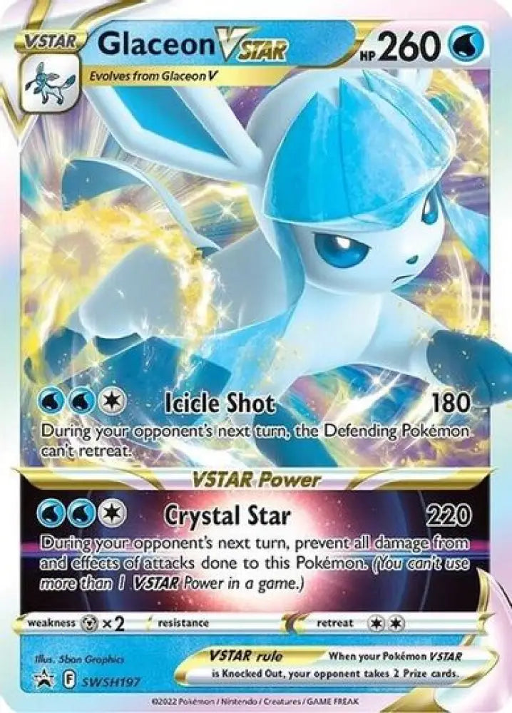 Glaceon VSTAR (SWSH197) [Sword & Shield: Black Star Promos] - Pokemon Single